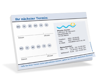 Welches Format ist ideal für Terminzettel?