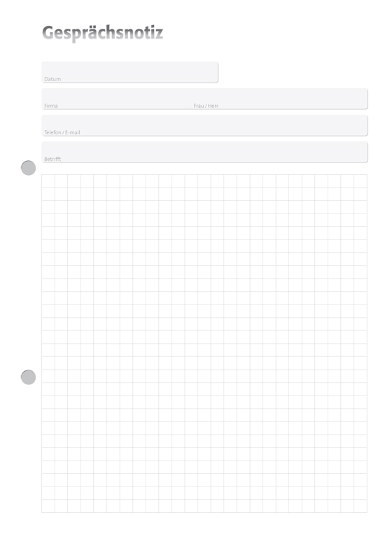 Gesprächsnotizblock A5 kariert individuell