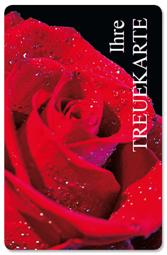 Treuekarte "einsame Rose"