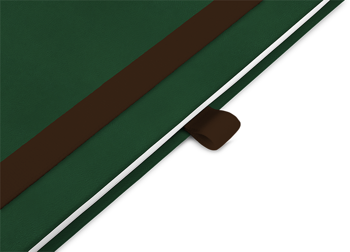 "Forest Green" DIN A5 mit deinem Umschlagdesign