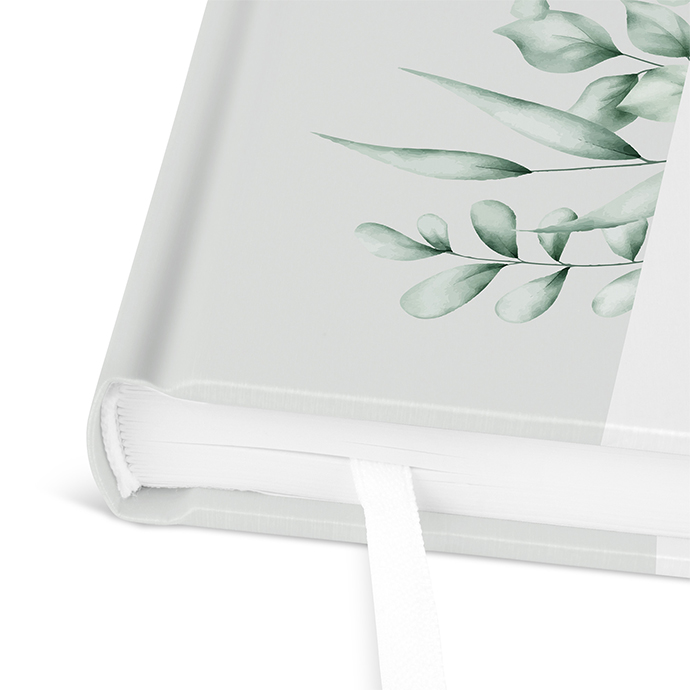 Kondolenzbuch - Greenery "evergreen mint"
