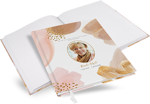 Kondolenzbuch -  Golden Blush - KB-25001-A-10