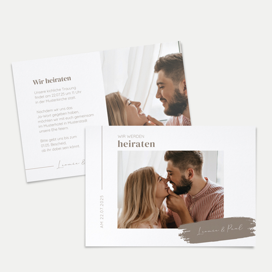 Postkarte DIN A6 im Querformat - Minimalistisch "Copenhagen" - PKQ-24001-M-01
