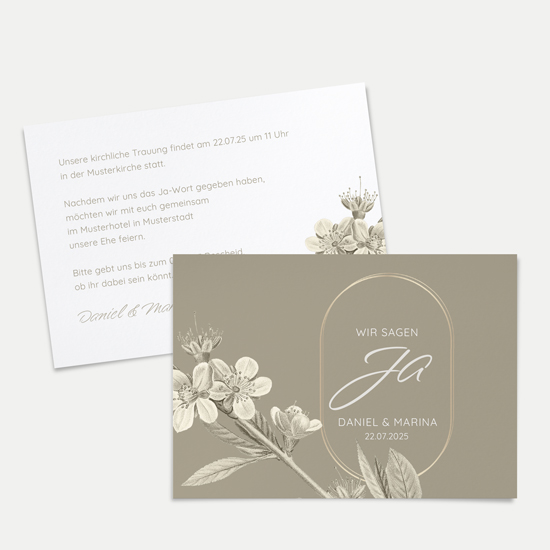 Postkarte DIN A6 im Querformat - Floral "Classic Flora" - PKQ-24001-F-01