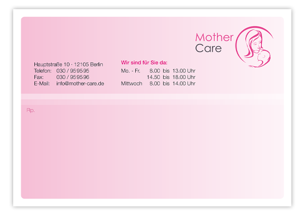 Privat-Rezeptzettel Classic mit Eindruck - 1225010633