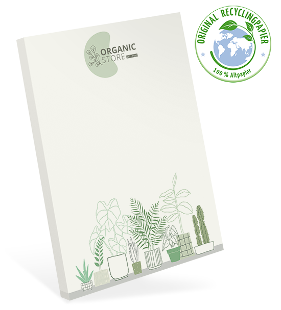 Notizblock Recycling DIN A6 - 100106024009