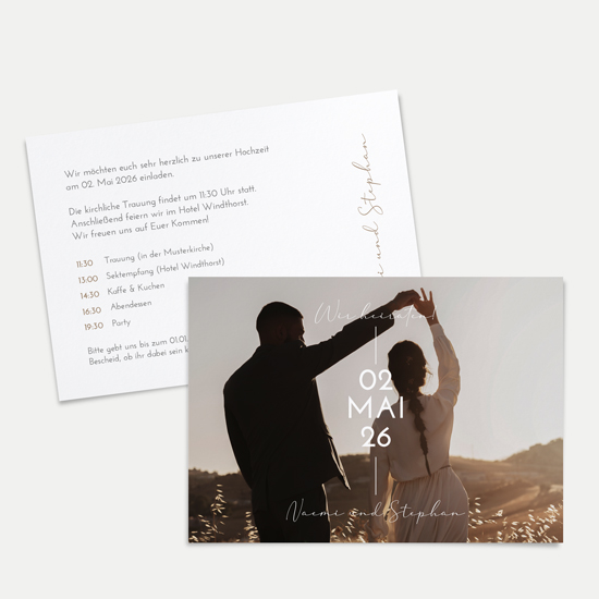 Postkarte DIN A6 im Querformat - Minimalistisch "Still Lines" - PKQ-24001-M-06