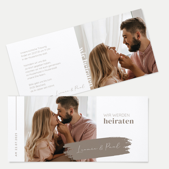 Postkarten DIN lang im Querformat 210 x 98 mm - Minimalistisch "Copenhagen" - PDLQ-24001-M-01
