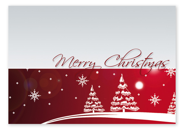 Weihnachts-Postkarte "merry christmas" - 1243010190