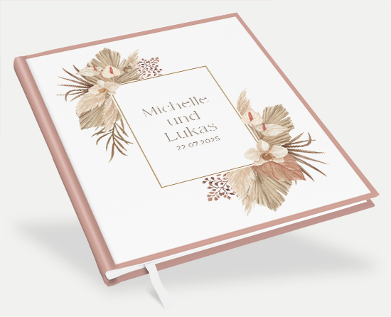 Erinnerungsbuch Hochzeit - Boho "Golden Haze" - EBH-25001-B-02