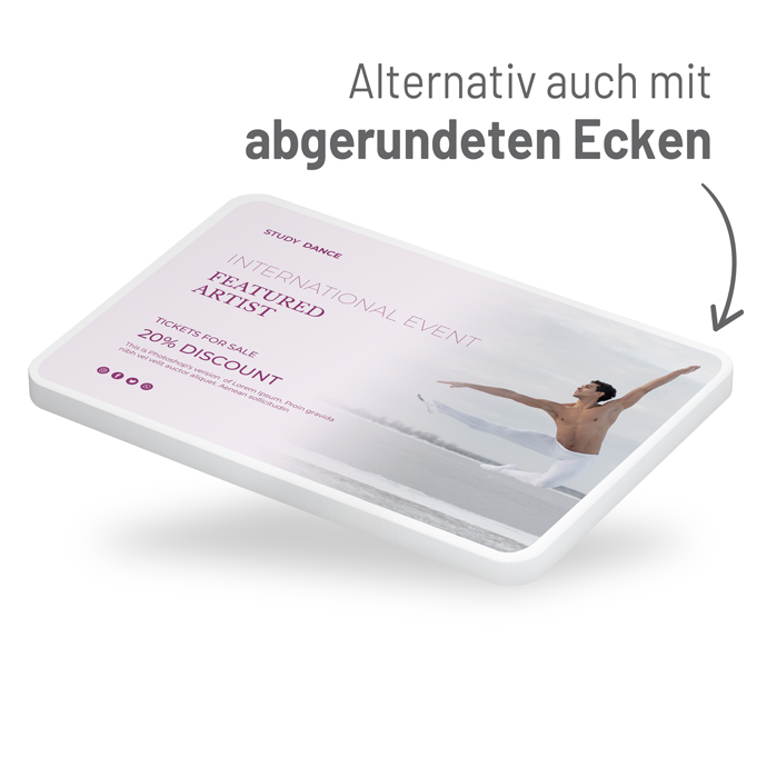Haftnotizen Premium Papier im Format 100 x 72 mm