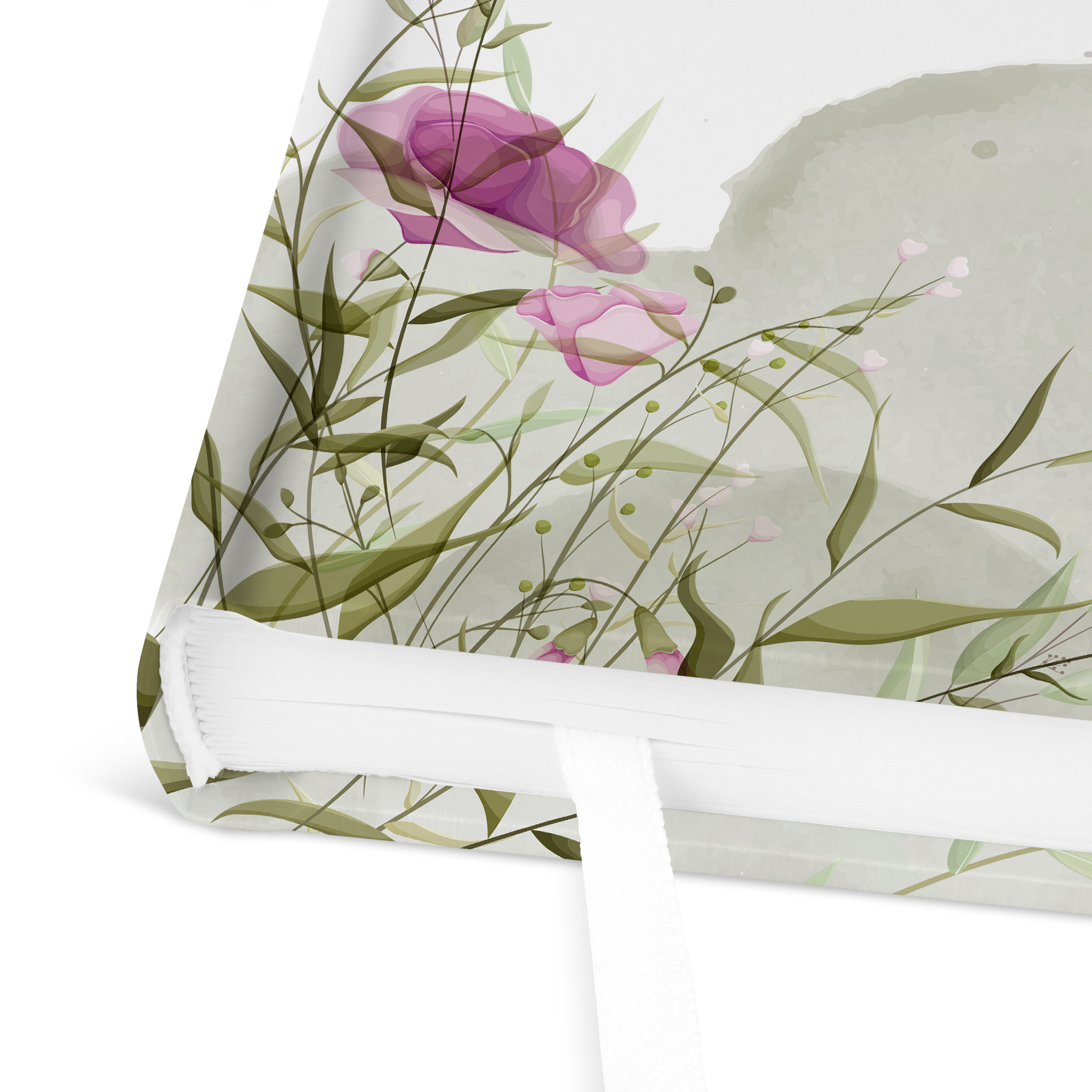 Erinnerungsbuch Hochzeit - Aquarell "Wildflower Garden"