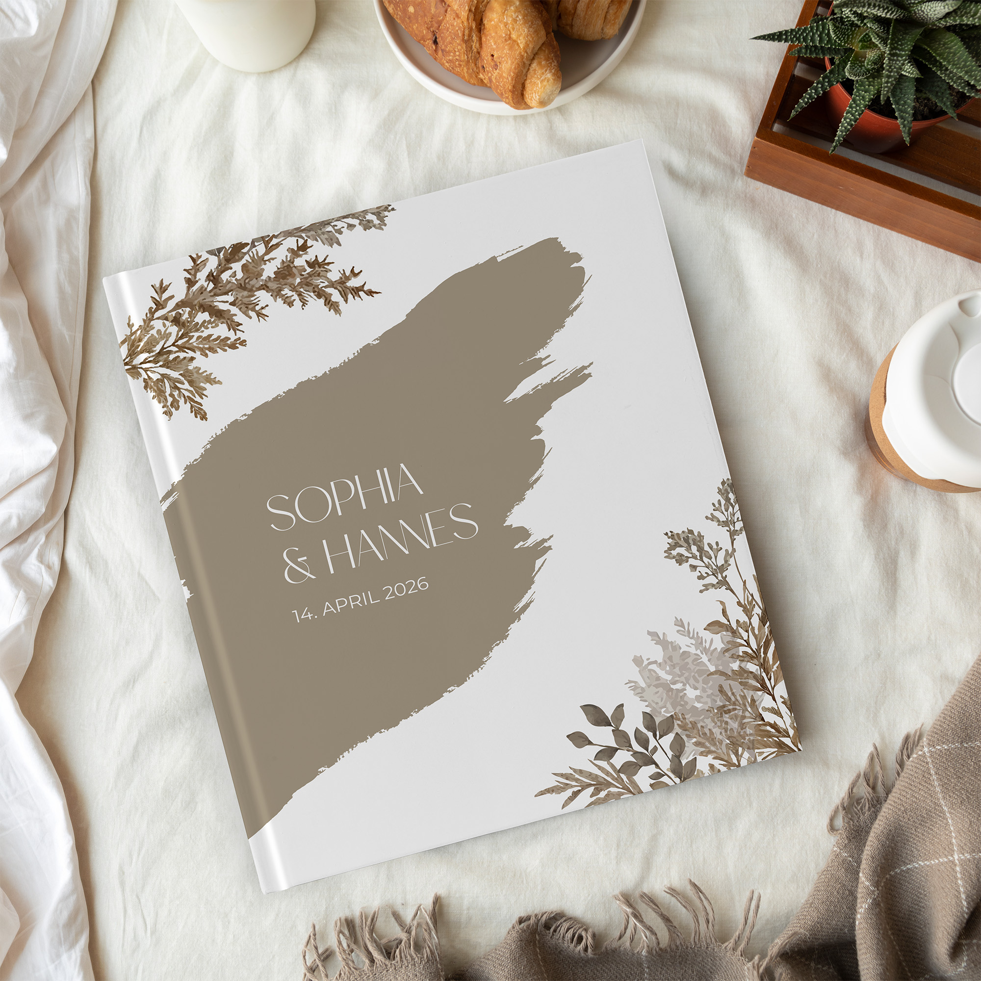 Erinnerungsbuch Hochzeit - Boho - "Earthstroke"