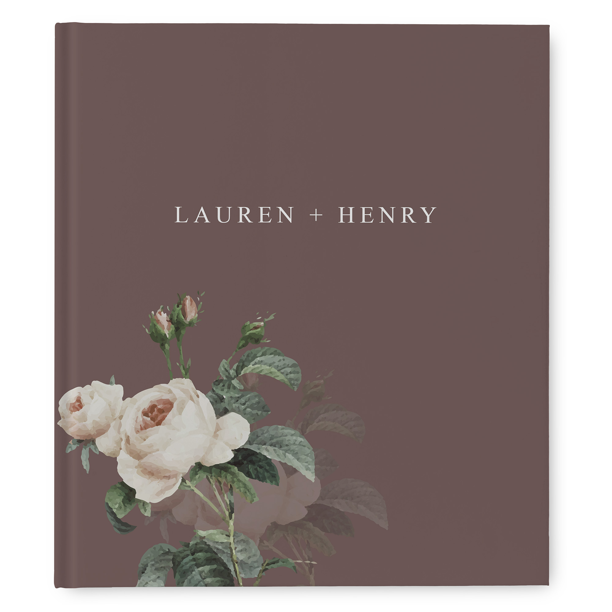 Erinnerungsbuch Hochzeit - Floral "Antique Rose"