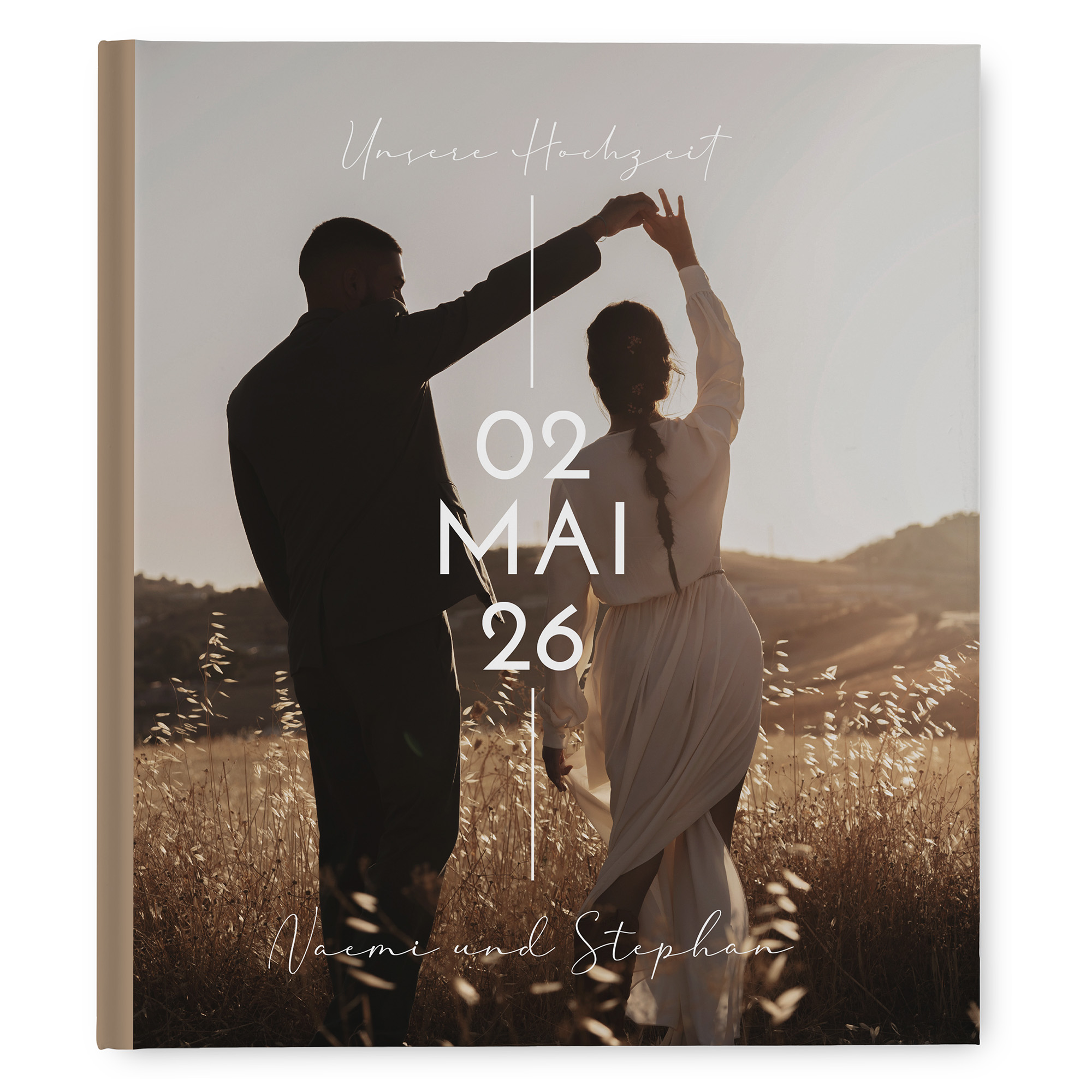 Erinnerungsbuch Hochzeit - Minimalistisch "Still Lines"