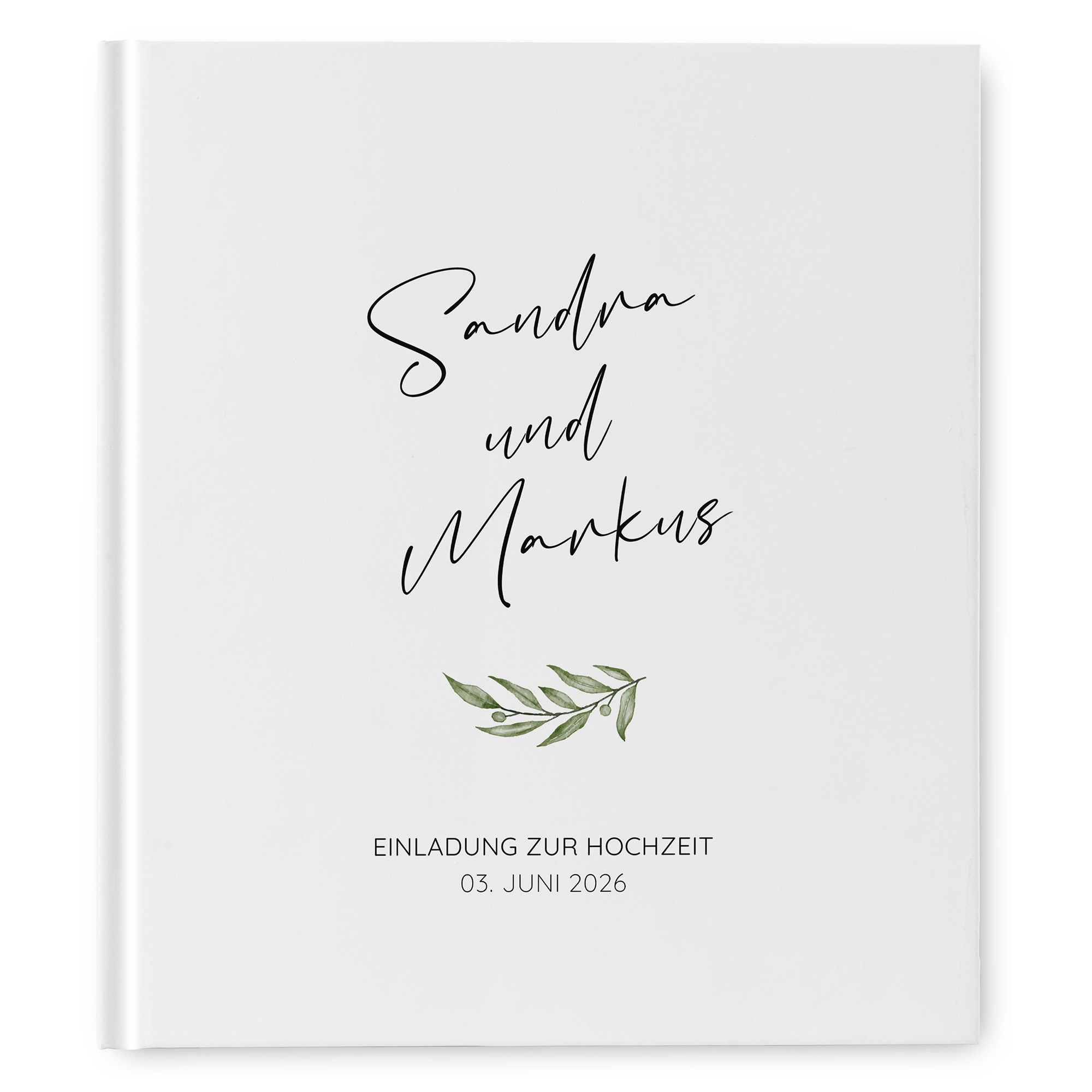 Erinnerungsbuch Hochzeit - Minimalistisch "olivetta"