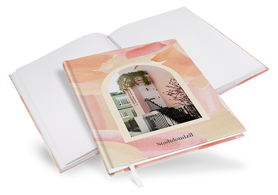 Gästebuch Ferienwohnung - Aquarell "sunset stroke" - GBF-25001-A-06