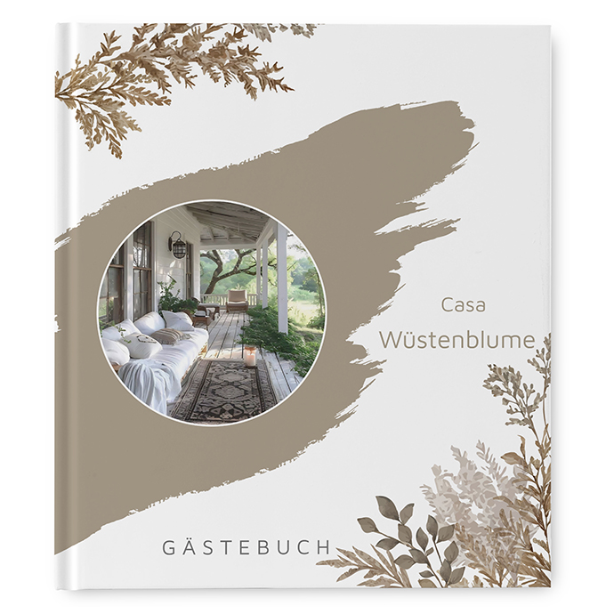 Gästebuch Ferienwohnung - Boho "Earthstroke"