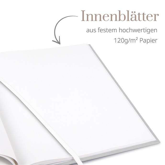 Gästebuch Geburtstag - Aquarell - "midnight petals"