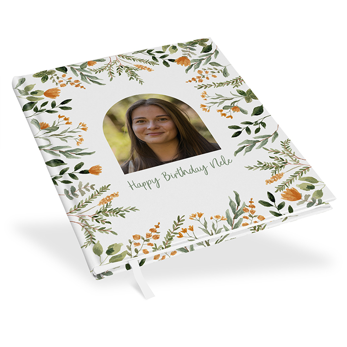 Gästebuch Geburtstag - Floral "Warm Botanicals"