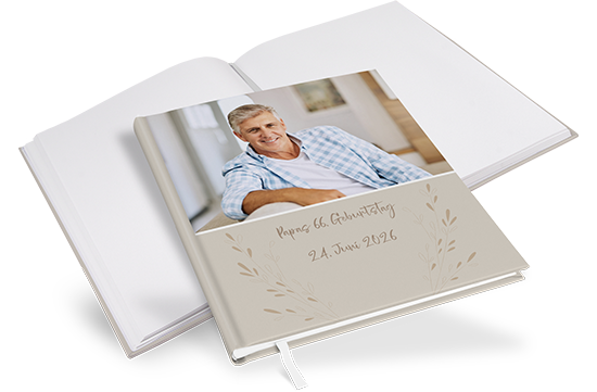Gästebuch Geburtstag - Vintage "Golden Memories" - GBG-25001-V-04