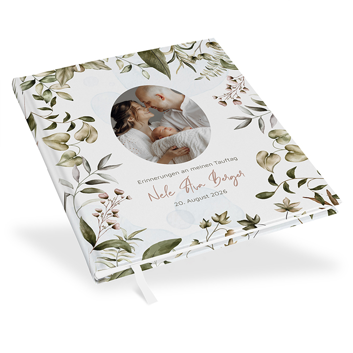 Gästebuch Taufe - Boho "Nature Hold"