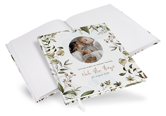 Gästebuch Taufe - Boho "Nature Hold" - GBT-25001-B-07