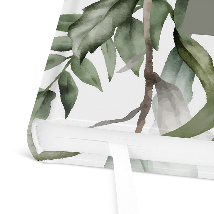 Gästebuch Taufe - Greenery "Calm Grove"